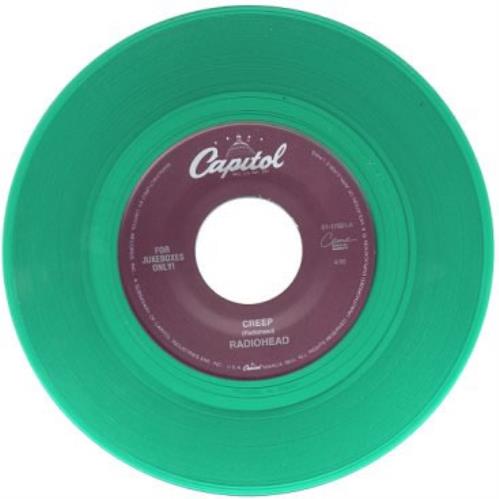 Radiohead Creep - Green Vinyl US Promo 7